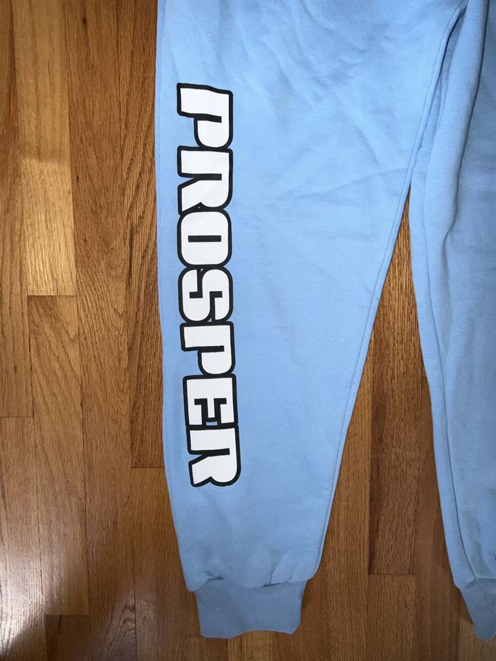 The Hustlers Prosper Sweatpants Size XL Light Blue Streetwear - Picture 2 of 11